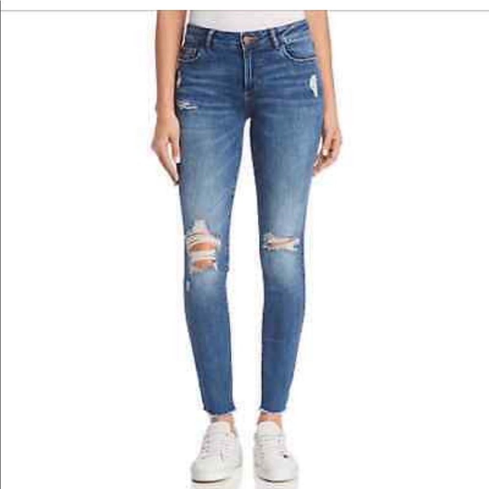 NWOT DL1961 Margaux Instasculpt Distressed Jean - Picture 1 of 4